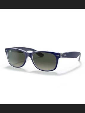 Ray-Ban New Wayfarer Sunglasses - Blue  with Grey Lenses Polarized RB2132 Unisex